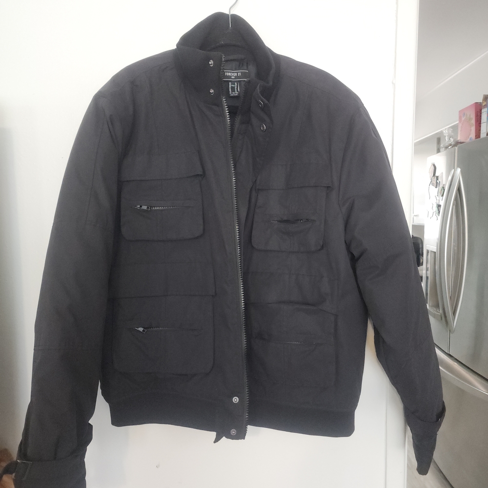 Forever 21 Men's Black Field Jacket